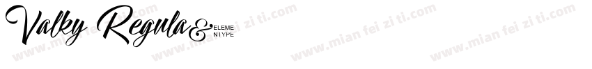 Valky Regula字体转换